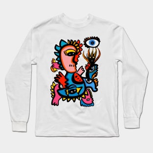 Graffiti Creature and Black Spirit of Life Long Sleeve T-Shirt